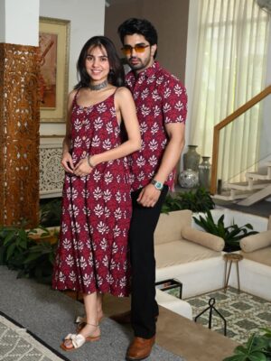 New collection of Bagru hand block printed cotton one piece 🔺 Elastic in back 🔺 Adjuster in Sleeves 🔺 All Buttons are openable