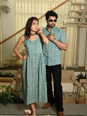 New collection of Bagru hand block printed cotton one piece 🔺 Elastic in back 🔺 Adjuster in Sleeves 🔺 All Buttons are openable