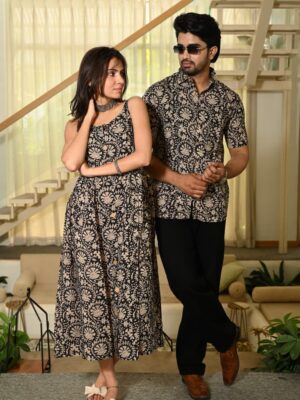 New collection of Bagru hand block printed cotton one piece 🔺 Elastic in back 🔺 Adjuster in Sleeves 🔺 All Buttons are openable Length: 44 Size : 38-46